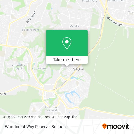 Woodcrest Way Reserve map