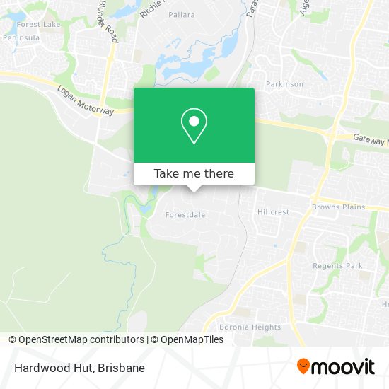 Hardwood Hut map