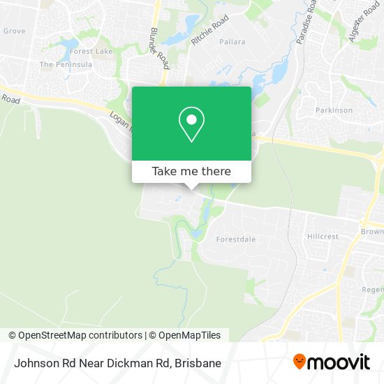 Johnson Rd Near Dickman Rd map