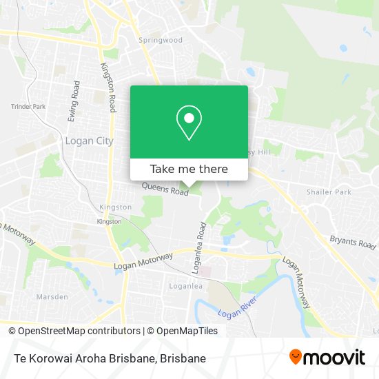 Te Korowai Aroha Brisbane map