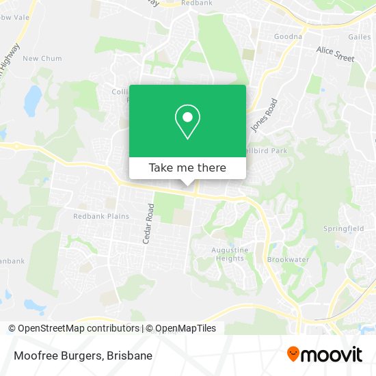 Moofree Burgers map
