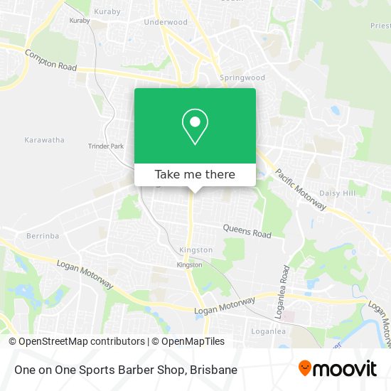 One on One Sports Barber Shop map