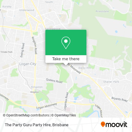 The Party Guru Party Hire map