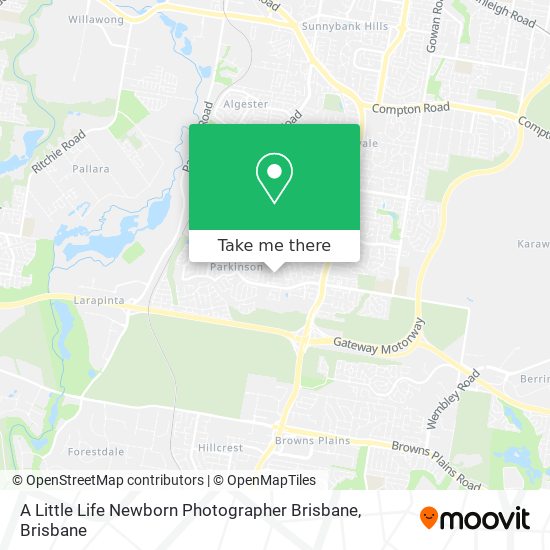 A Little Life Newborn Photographer Brisbane map