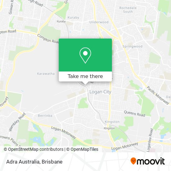 Adra Australia map