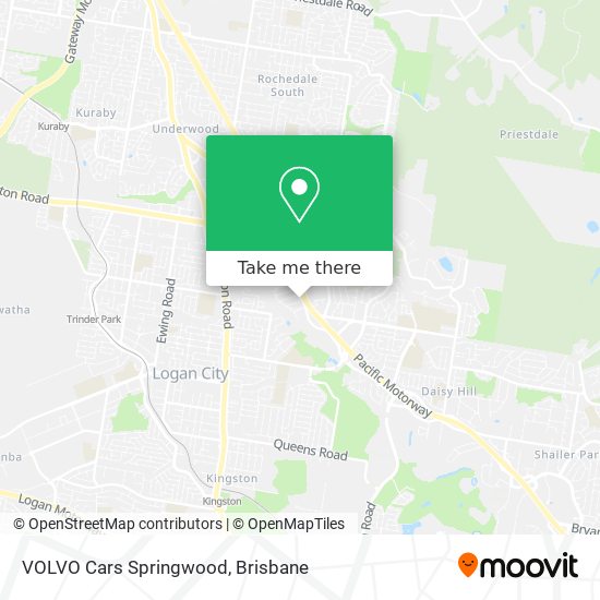 VOLVO Cars Springwood map