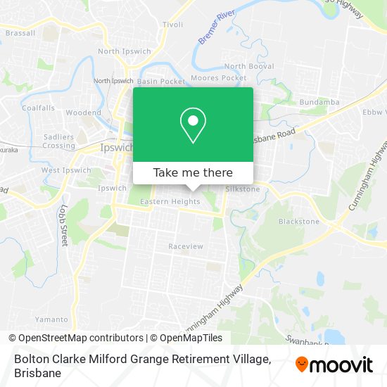 Bolton Clarke Milford Grange Retirement Village map