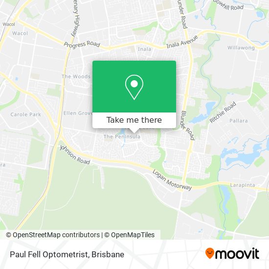 Paul Fell Optometrist map