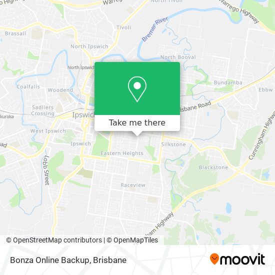Bonza Online Backup map