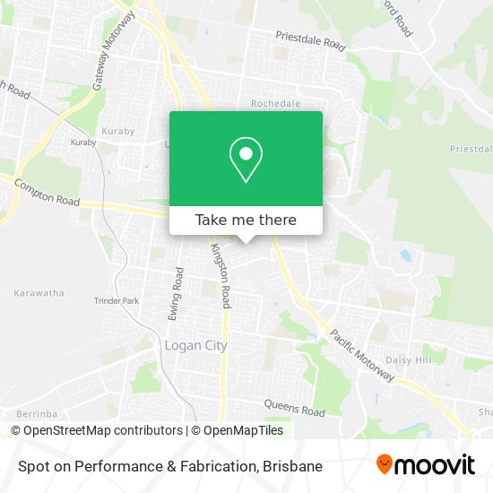 Spot on Performance & Fabrication map