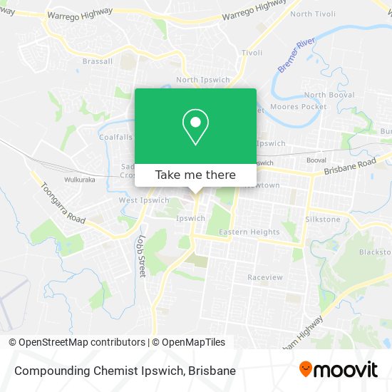 Compounding Chemist Ipswich map