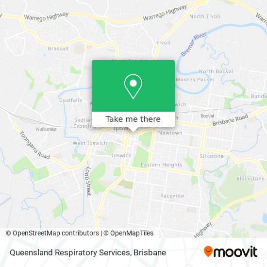 Queensland Respiratory Services map