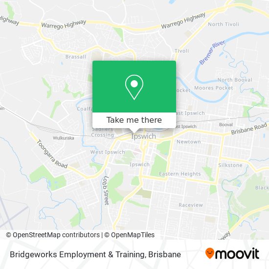 Bridgeworks Employment & Training map