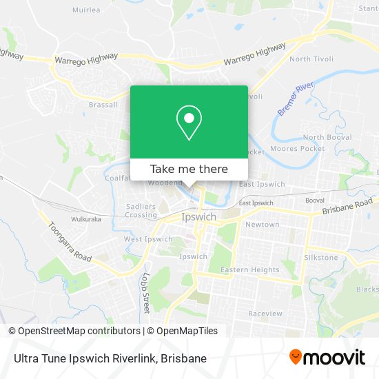 Ultra Tune Ipswich Riverlink map