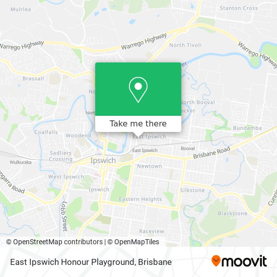 East Ipswich Honour Playground map