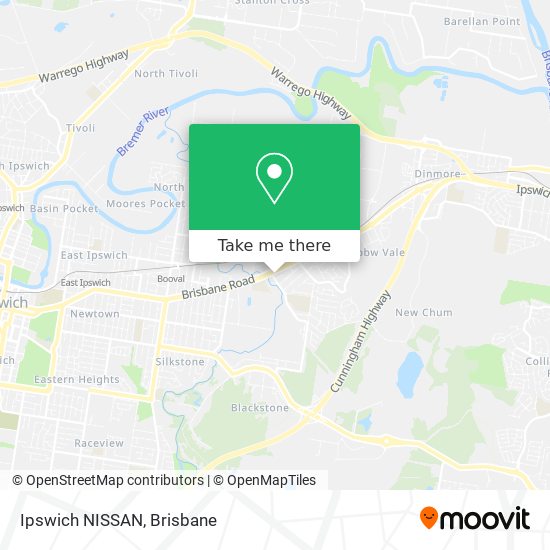 Ipswich NISSAN map