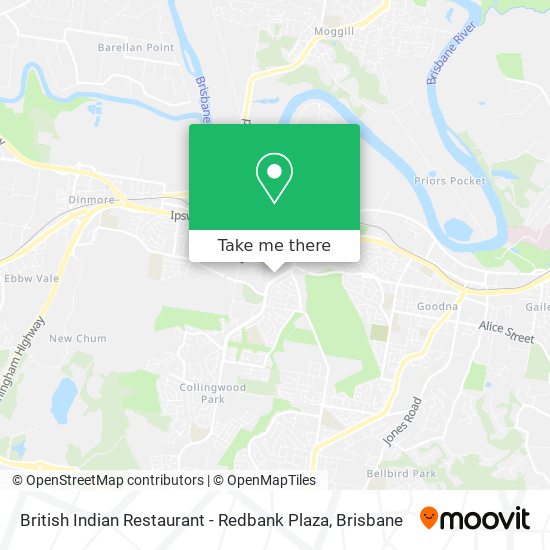 British Indian Restaurant - Redbank Plaza map