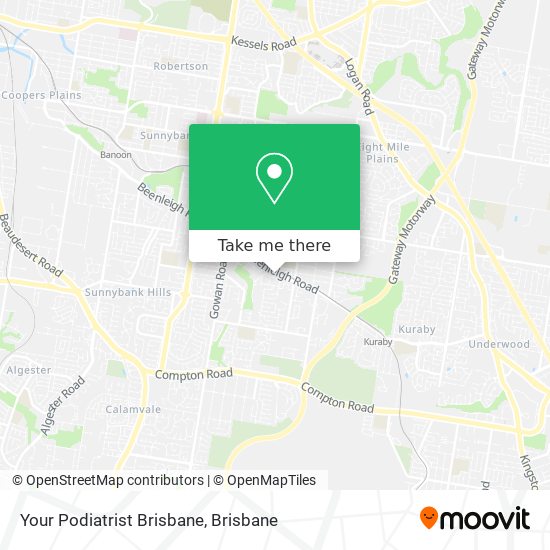 Your Podiatrist Brisbane map
