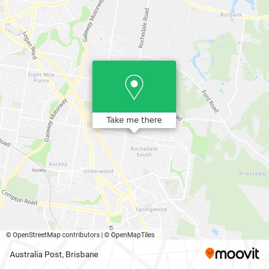 Australia Post map