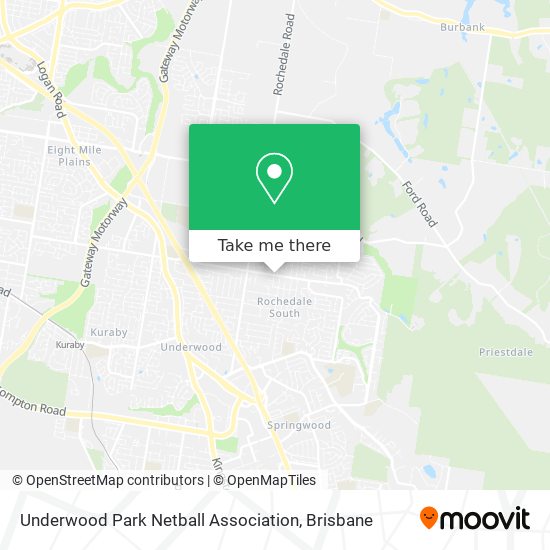 Underwood Park Netball Association map