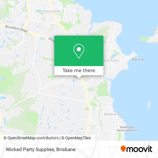 Wicked Party Supplies map