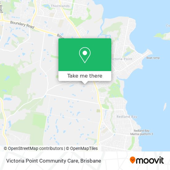 Victoria Point Community Care map