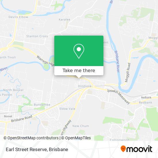 Earl Street Reserve map