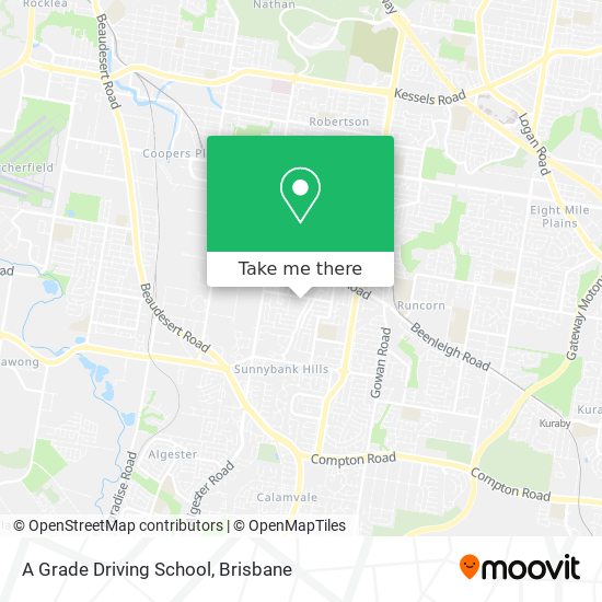 A Grade Driving School map