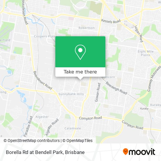 Borella Rd at Bendell Park map