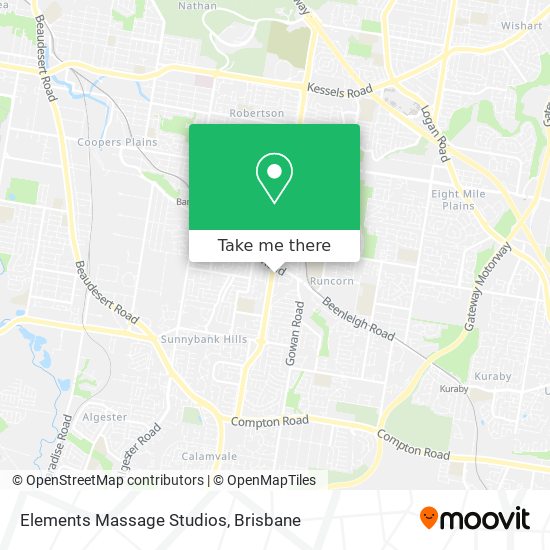 Elements Massage Studios map