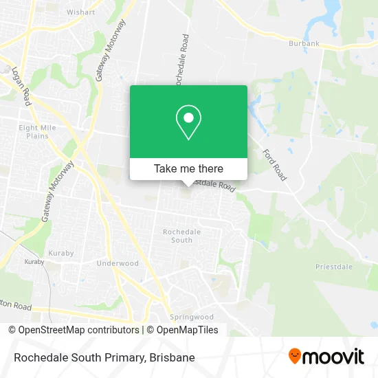 Mapa Rochedale South Primary