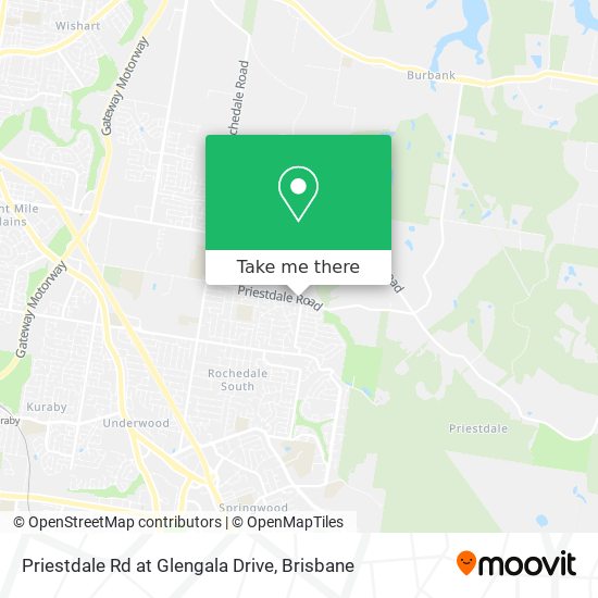 Priestdale Rd at Glengala Drive map
