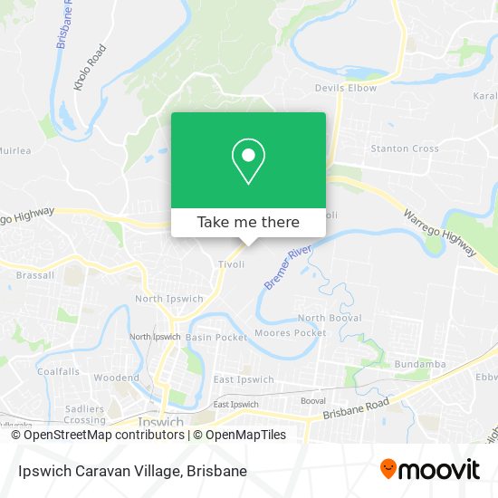 Ipswich Caravan Village map