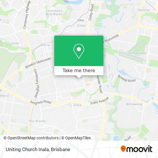 Mapa Uniting Church Inala