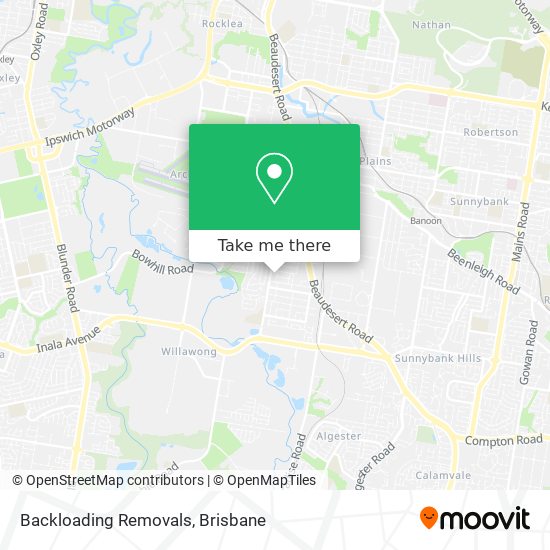 Backloading Removals map