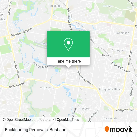 Backloading Removals map