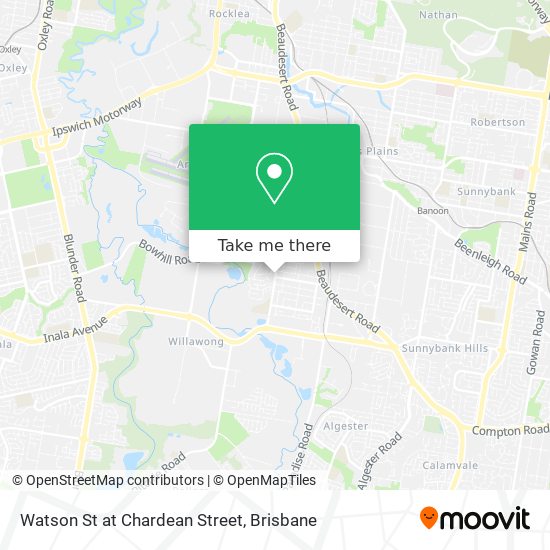 Watson St at Chardean Street map