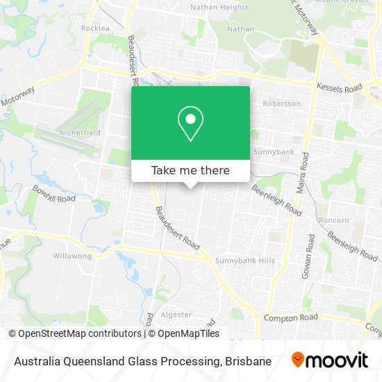 Australia Queensland Glass Processing map