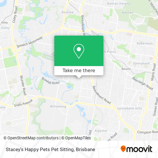 Stacey's Happy Pets Pet Sitting map