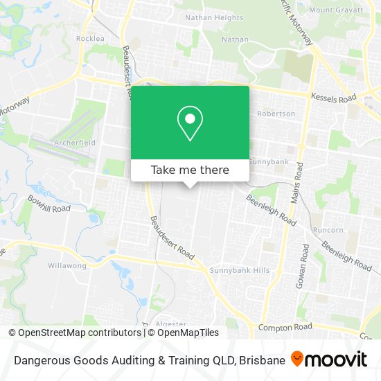 Dangerous Goods Auditing & Training QLD map