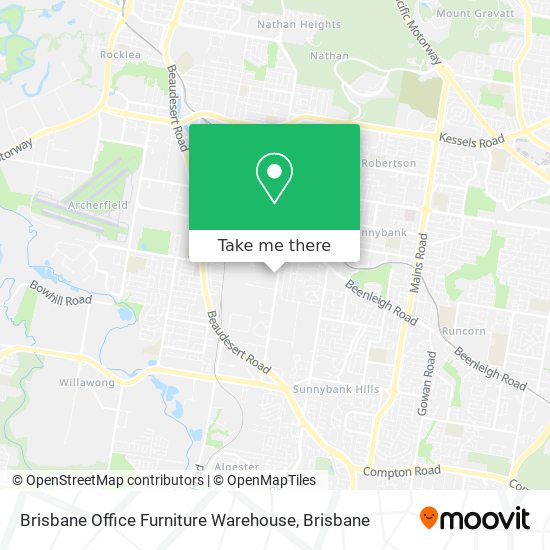 Mapa Brisbane Office Furniture Warehouse