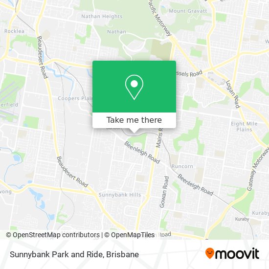 Sunnybank Park and Ride map