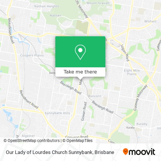 Mapa Our Lady of Lourdes Church Sunnybank