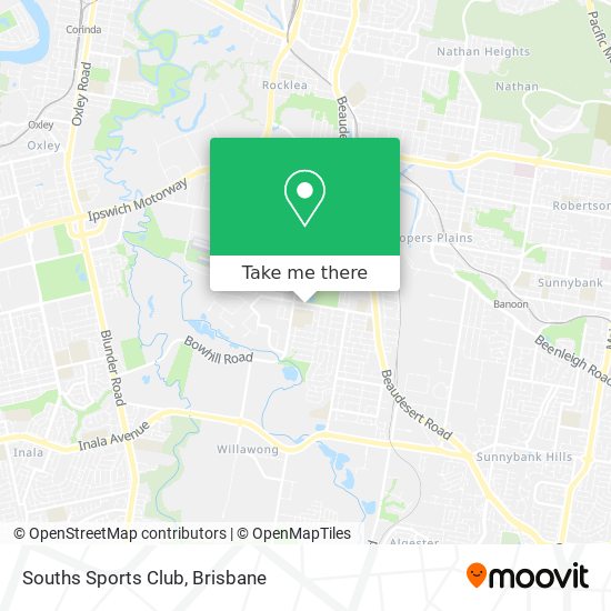 Souths Sports Club map