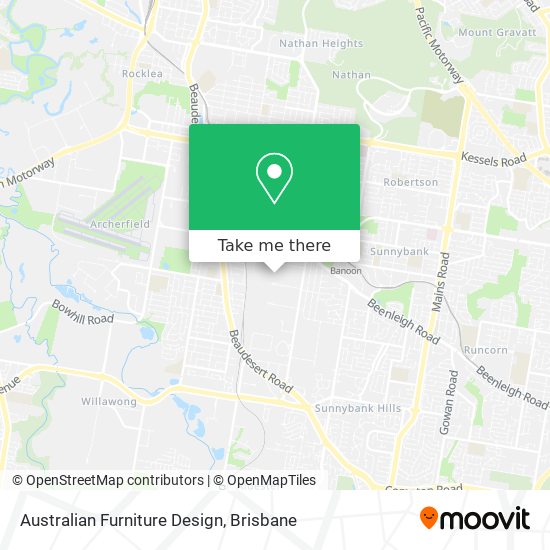 Australian Furniture Design map
