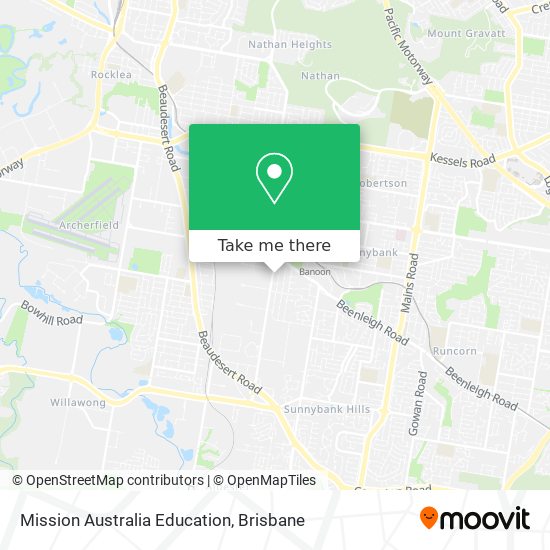 Mapa Mission Australia Education