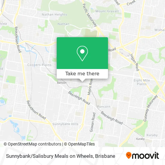 Sunnybank / Salisbury Meals on Wheels map
