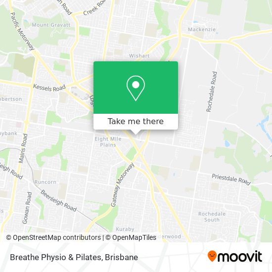 Breathe Physio & Pilates map