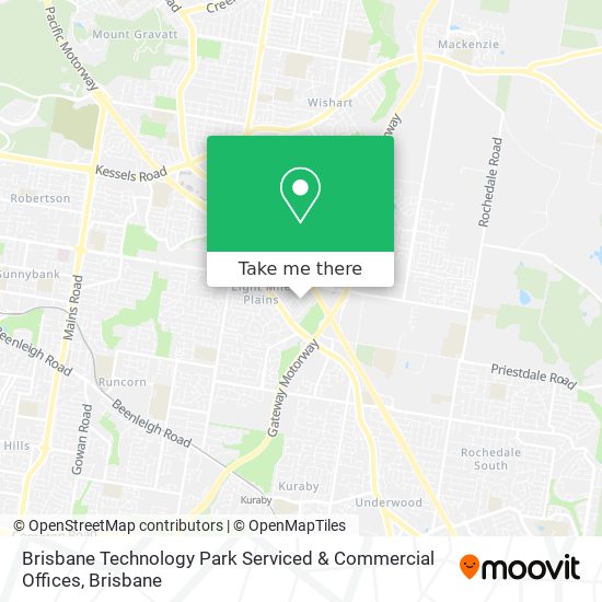 Mapa Brisbane Technology Park Serviced & Commercial Offices