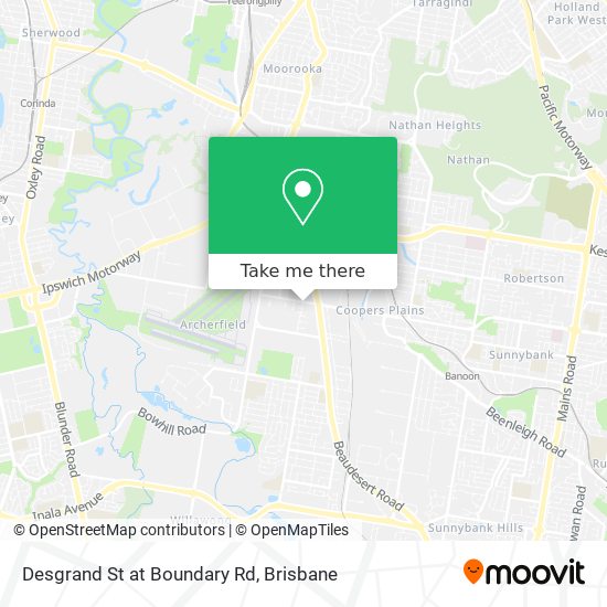 Desgrand St at Boundary Rd map